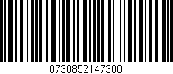 Código de barras (EAN, GTIN, SKU, ISBN): '0730852147300'