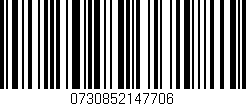 Código de barras (EAN, GTIN, SKU, ISBN): '0730852147706'
