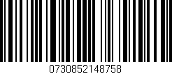 Código de barras (EAN, GTIN, SKU, ISBN): '0730852148758'