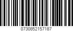 Código de barras (EAN, GTIN, SKU, ISBN): '0730852157187'