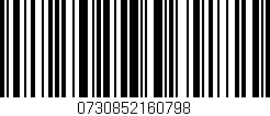 Código de barras (EAN, GTIN, SKU, ISBN): '0730852160798'