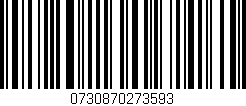 Código de barras (EAN, GTIN, SKU, ISBN): '0730870273593'
