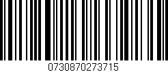 Código de barras (EAN, GTIN, SKU, ISBN): '0730870273715'