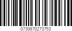 Código de barras (EAN, GTIN, SKU, ISBN): '0730870273753'