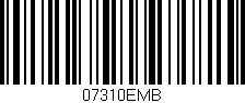 Código de barras (EAN, GTIN, SKU, ISBN): '07310EMB'