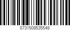 Código de barras (EAN, GTIN, SKU, ISBN): '0731509535549'