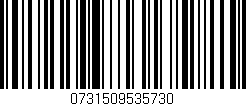Código de barras (EAN, GTIN, SKU, ISBN): '0731509535730'