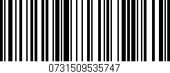 Código de barras (EAN, GTIN, SKU, ISBN): '0731509535747'