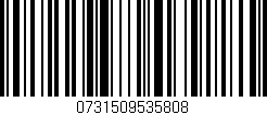 Código de barras (EAN, GTIN, SKU, ISBN): '0731509535808'