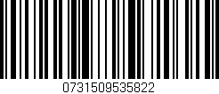 Código de barras (EAN, GTIN, SKU, ISBN): '0731509535822'