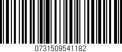 Código de barras (EAN, GTIN, SKU, ISBN): '0731509541182'