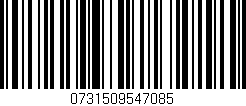 Código de barras (EAN, GTIN, SKU, ISBN): '0731509547085'