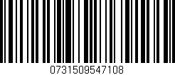 Código de barras (EAN, GTIN, SKU, ISBN): '0731509547108'