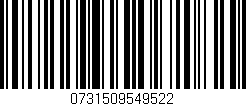 Código de barras (EAN, GTIN, SKU, ISBN): '0731509549522'