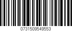 Código de barras (EAN, GTIN, SKU, ISBN): '0731509549553'