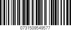 Código de barras (EAN, GTIN, SKU, ISBN): '0731509549577'