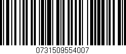 Código de barras (EAN, GTIN, SKU, ISBN): '0731509554007'