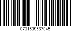 Código de barras (EAN, GTIN, SKU, ISBN): '0731509567045'