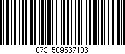Código de barras (EAN, GTIN, SKU, ISBN): '0731509567106'