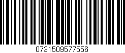 Código de barras (EAN, GTIN, SKU, ISBN): '0731509577556'