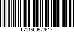 Código de barras (EAN, GTIN, SKU, ISBN): '0731509577617'