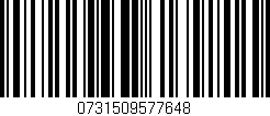 Código de barras (EAN, GTIN, SKU, ISBN): '0731509577648'