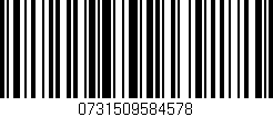 Código de barras (EAN, GTIN, SKU, ISBN): '0731509584578'
