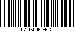 Código de barras (EAN, GTIN, SKU, ISBN): '0731509585643'