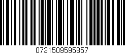 Código de barras (EAN, GTIN, SKU, ISBN): '0731509595857'