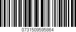 Código de barras (EAN, GTIN, SKU, ISBN): '0731509595864'