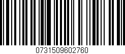 Código de barras (EAN, GTIN, SKU, ISBN): '0731509602760'