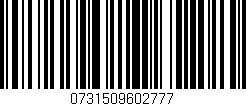 Código de barras (EAN, GTIN, SKU, ISBN): '0731509602777'