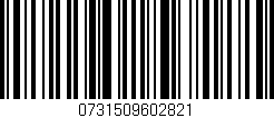Código de barras (EAN, GTIN, SKU, ISBN): '0731509602821'