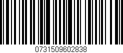 Código de barras (EAN, GTIN, SKU, ISBN): '0731509602838'