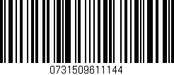Código de barras (EAN, GTIN, SKU, ISBN): '0731509611144'