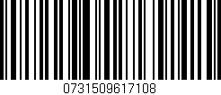 Código de barras (EAN, GTIN, SKU, ISBN): '0731509617108'