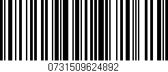 Código de barras (EAN, GTIN, SKU, ISBN): '0731509624892'