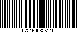 Código de barras (EAN, GTIN, SKU, ISBN): '0731509635218'