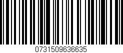 Código de barras (EAN, GTIN, SKU, ISBN): '0731509636635'