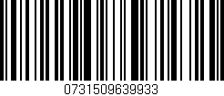 Código de barras (EAN, GTIN, SKU, ISBN): '0731509639933'