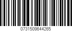 Código de barras (EAN, GTIN, SKU, ISBN): '0731509644265'