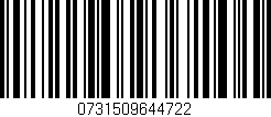 Código de barras (EAN, GTIN, SKU, ISBN): '0731509644722'