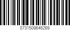Código de barras (EAN, GTIN, SKU, ISBN): '0731509646269'