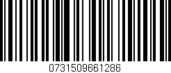 Código de barras (EAN, GTIN, SKU, ISBN): '0731509661286'