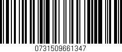 Código de barras (EAN, GTIN, SKU, ISBN): '0731509661347'
