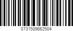 Código de barras (EAN, GTIN, SKU, ISBN): '0731509662504'