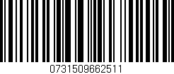 Código de barras (EAN, GTIN, SKU, ISBN): '0731509662511'