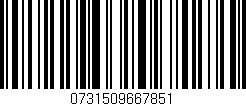 Código de barras (EAN, GTIN, SKU, ISBN): '0731509667851'