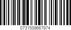 Código de barras (EAN, GTIN, SKU, ISBN): '0731509667974'