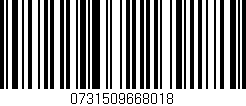 Código de barras (EAN, GTIN, SKU, ISBN): '0731509668018'